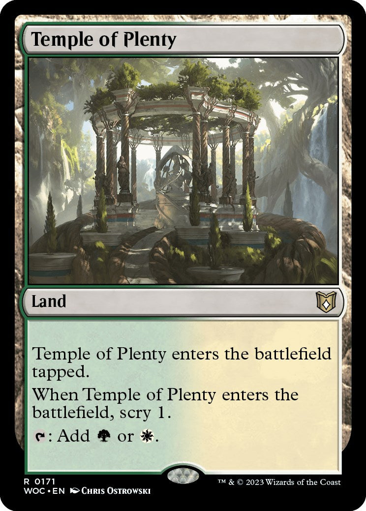 Temple of Plenty [Wilds of Eldraine Commander] | Gaming Infinity