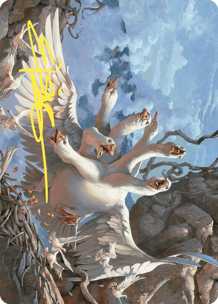 The Goose Mother Art Card (Gold-Stamped Signature) [Wilds of Eldraine Art Series] | Gaming Infinity