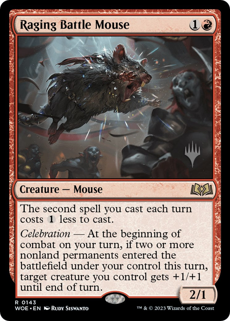 Raging Battle Mouse (Promo Pack) [Wilds of Eldraine Promos] | Gaming Infinity