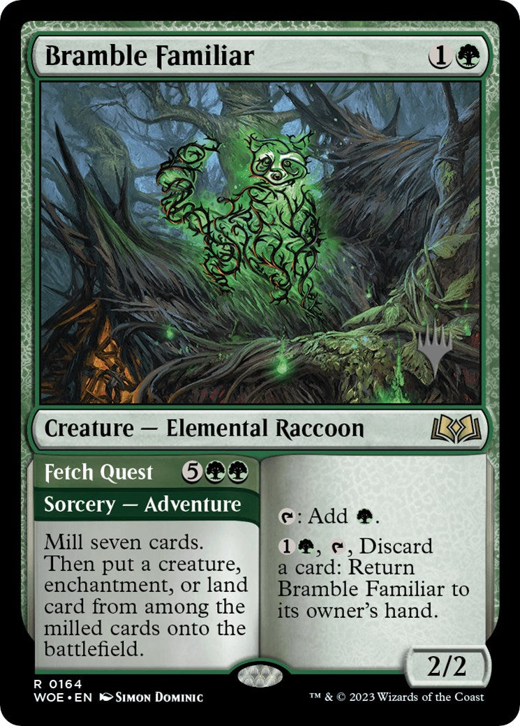 Bramble Familiar // Fetch Quest (Promo Pack) [Wilds of Eldraine Promos] | Gaming Infinity