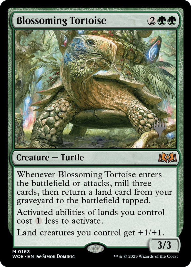 Blossoming Tortoise (Promo Pack) [Wilds of Eldraine Promos] | Gaming Infinity