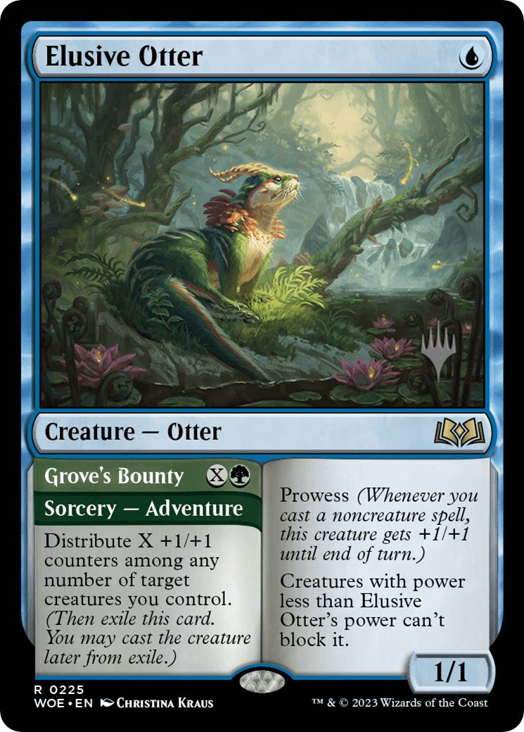 Elusive Otter // Grove's Bounty (Promo Pack) [Wilds of Eldraine Promos] | Gaming Infinity