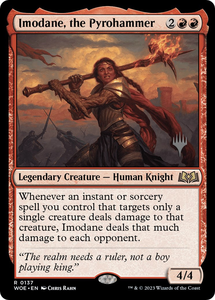 Imodane, the Pyrohammer (Promo Pack) [Wilds of Eldraine Promos] | Gaming Infinity