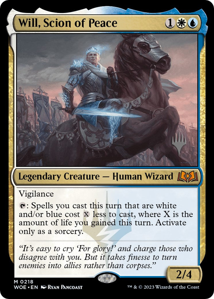 Will, Scion of Peace (Promo Pack) [Wilds of Eldraine Promos] | Gaming Infinity