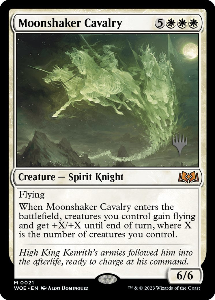 Moonshaker Cavalry (Promo Pack) [Wilds of Eldraine Promos] | Gaming Infinity