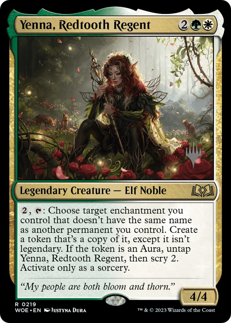 Yenna, Redtooth Regent (Promo Pack) [Wilds of Eldraine Promos] | Gaming Infinity