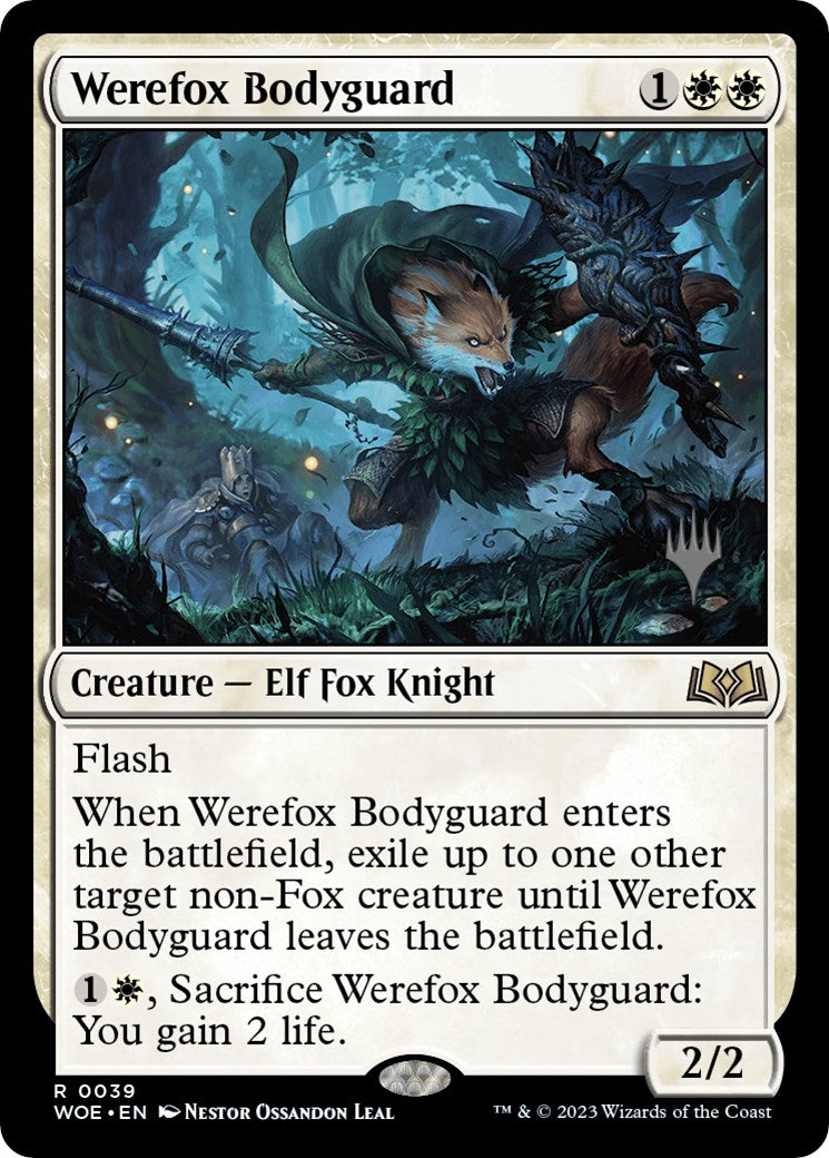 Werefox Bodyguard (Promo Pack) [Wilds of Eldraine Promos] | Gaming Infinity