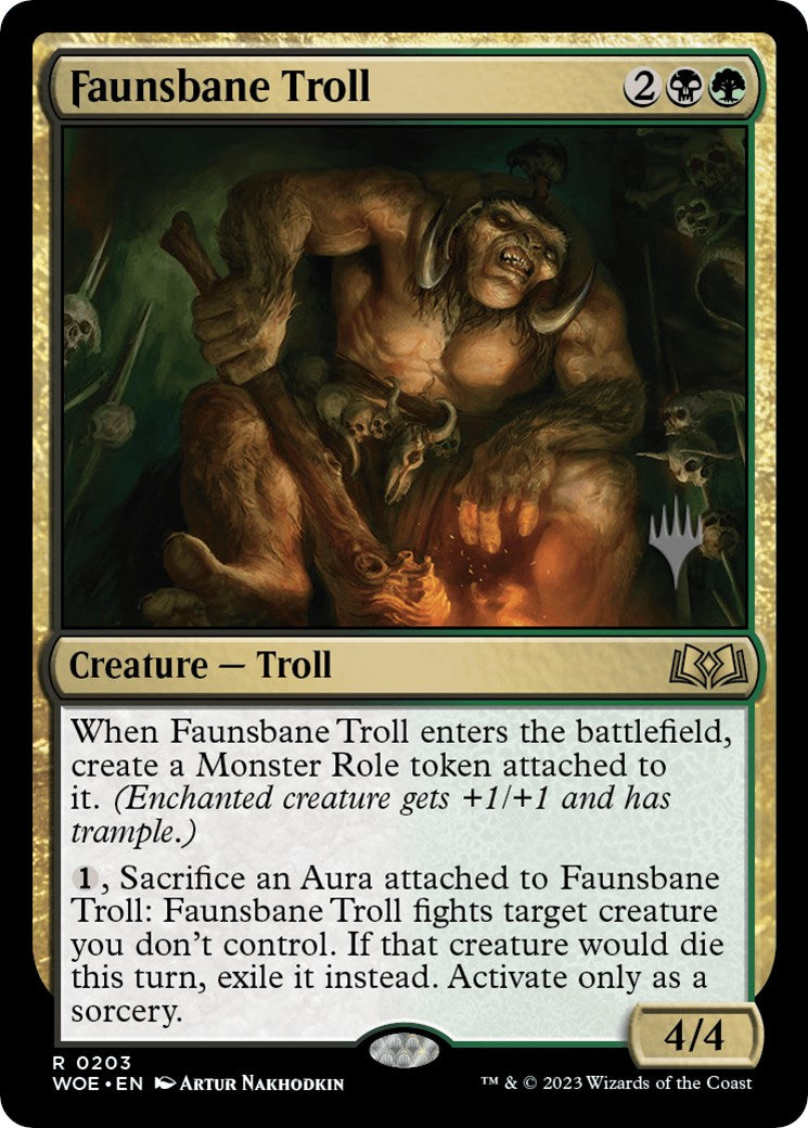 Faunsbane Troll (Promo Pack) [Wilds of Eldraine Promos] | Gaming Infinity