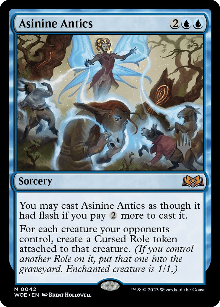 Asinine Antics (Promo Pack) [Wilds of Eldraine Promos] | Gaming Infinity