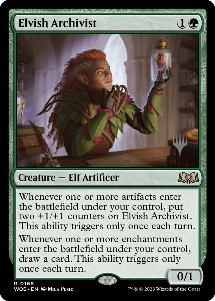 Elvish Archivist (Promo Pack) [Wilds of Eldraine Promos] | Gaming Infinity