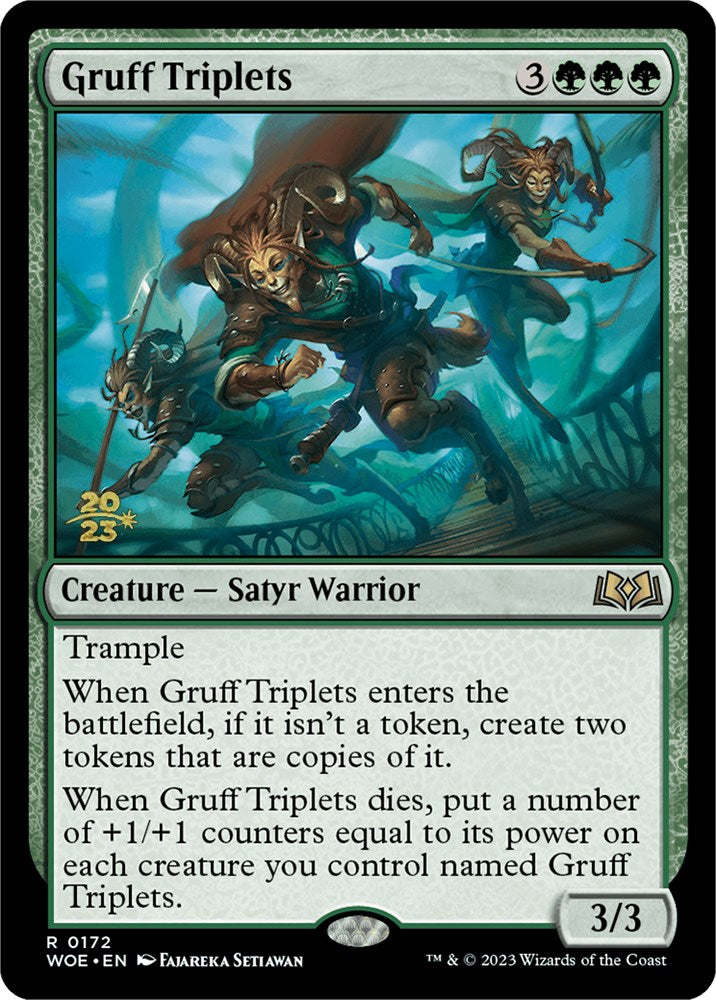 Gruff Triplets [Wilds of Eldraine Prerelease Promos] | Gaming Infinity