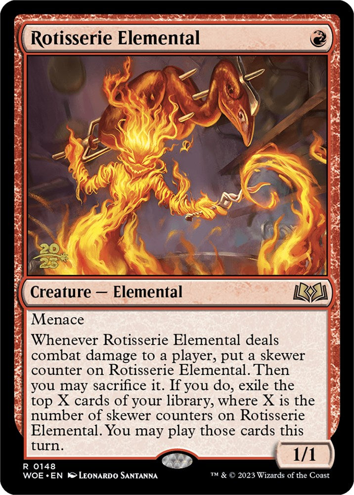 Rotisserie Elemental [Wilds of Eldraine Prerelease Promos] | Gaming Infinity