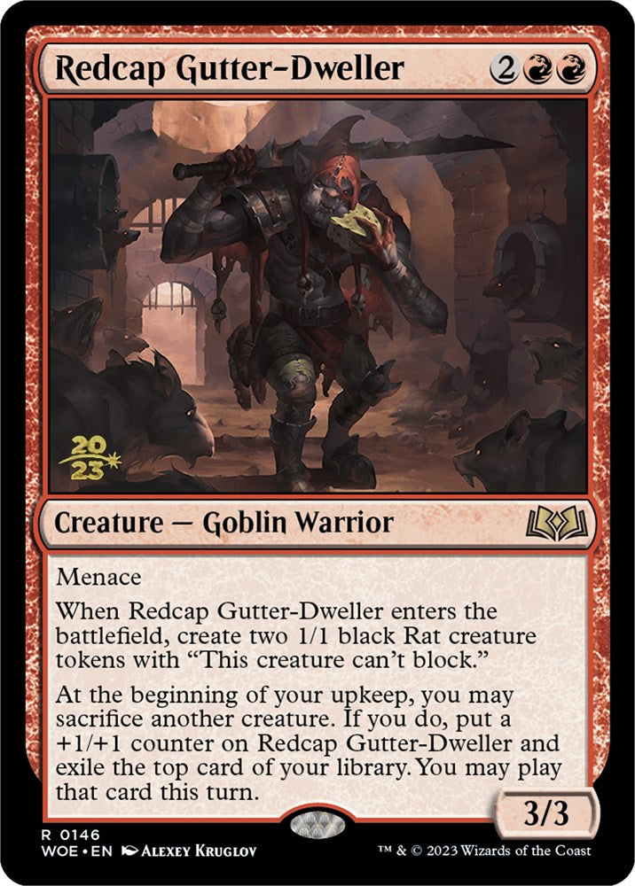 Redcap Gutter-Dweller [Wilds of Eldraine Prerelease Promos] | Gaming Infinity