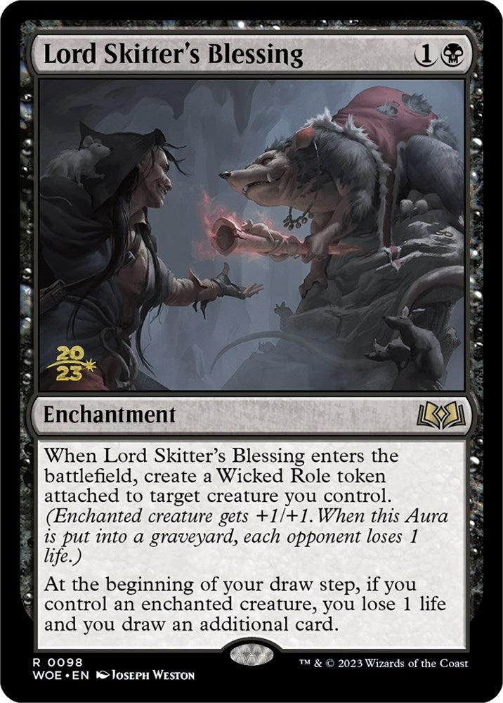 Lord Skitter's Blessing [Wilds of Eldraine Prerelease Promos] | Gaming Infinity