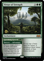 Virtue of Strength // Garenbrig Growth [Wilds of Eldraine Prerelease Promos] | Gaming Infinity