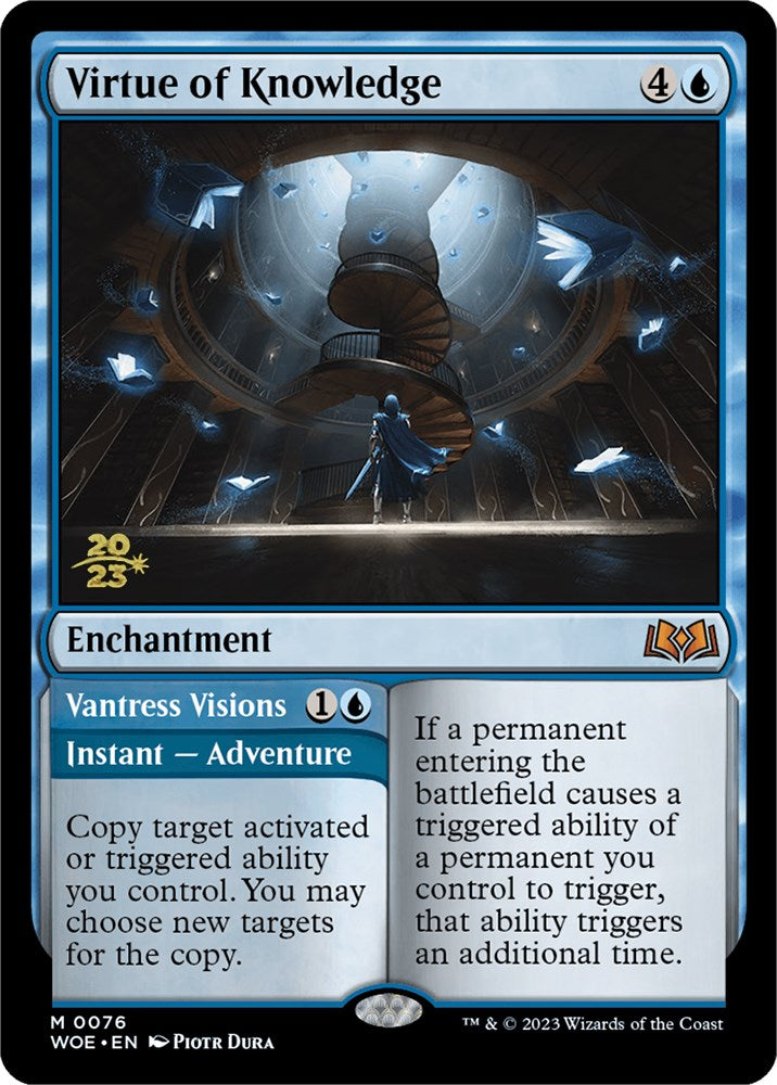 Virtue of Knowledge // Vantress Visions (Promo Pack) [Wilds of Eldraine Promos] | Gaming Infinity