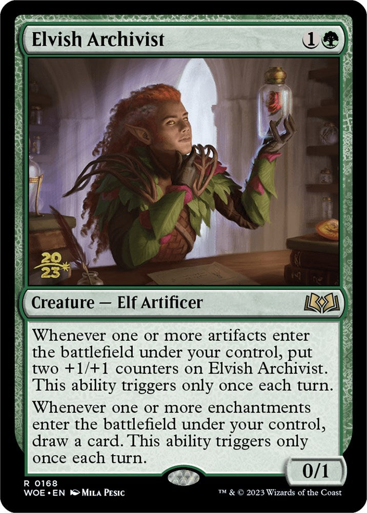 Elvish Archivist [Wilds of Eldraine Prerelease Promos] | Gaming Infinity