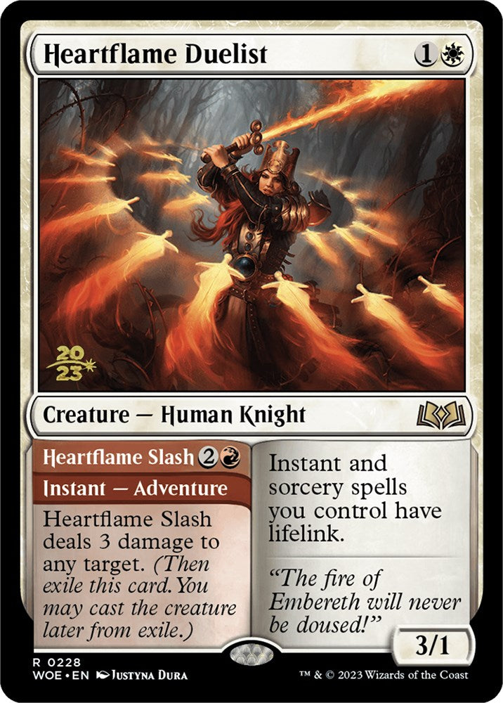 Heartflame Duelist // Heartflame Slash [Wilds of Eldraine Prerelease Promos] | Gaming Infinity