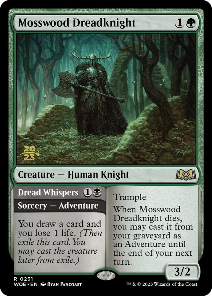 Mosswood Dreadknight // Dread Whispers (Promo Pack) [Wilds of Eldraine Promos] | Gaming Infinity