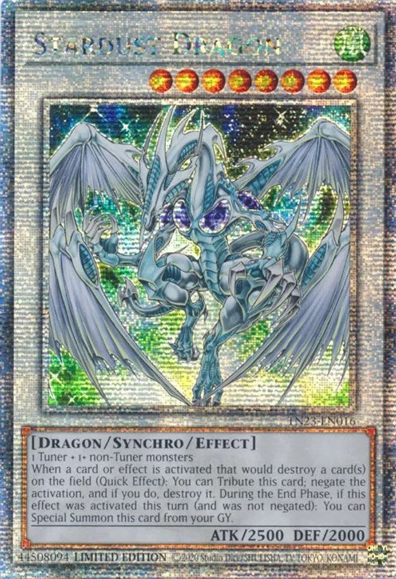 Stardust Dragon [TN23-EN016] Quarter Century Secret Rare | Gaming Infinity