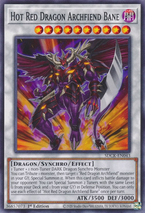 Hot Red Dragon Archfiend Bane [SDCK-EN043] Common | Gaming Infinity