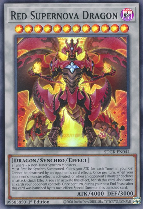 Red Supernova Dragon [SDCK-EN044] Super Rare | Gaming Infinity