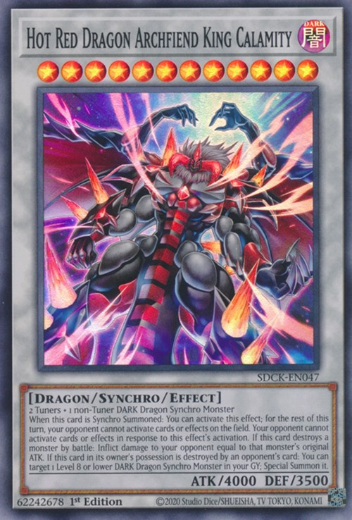 Hot Red Dragon Archfiend King Calamity [SDCK-EN047] Super Rare | Gaming Infinity