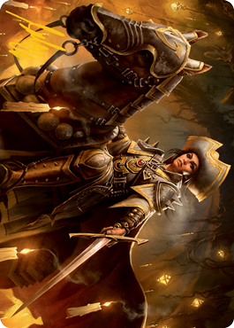 Seasoned Cathar Art Card (Gold-Stamped Signature) [Innistrad: Midnight Hunt Art Series] | Gaming Infinity