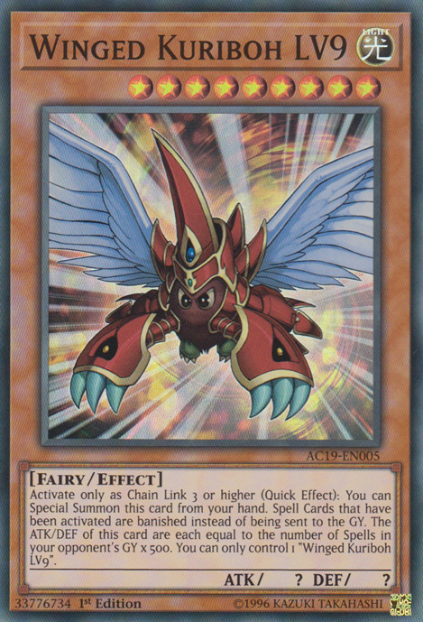 Winged Kuriboh LV9 [AC19-EN005] Super Rare | Gaming Infinity