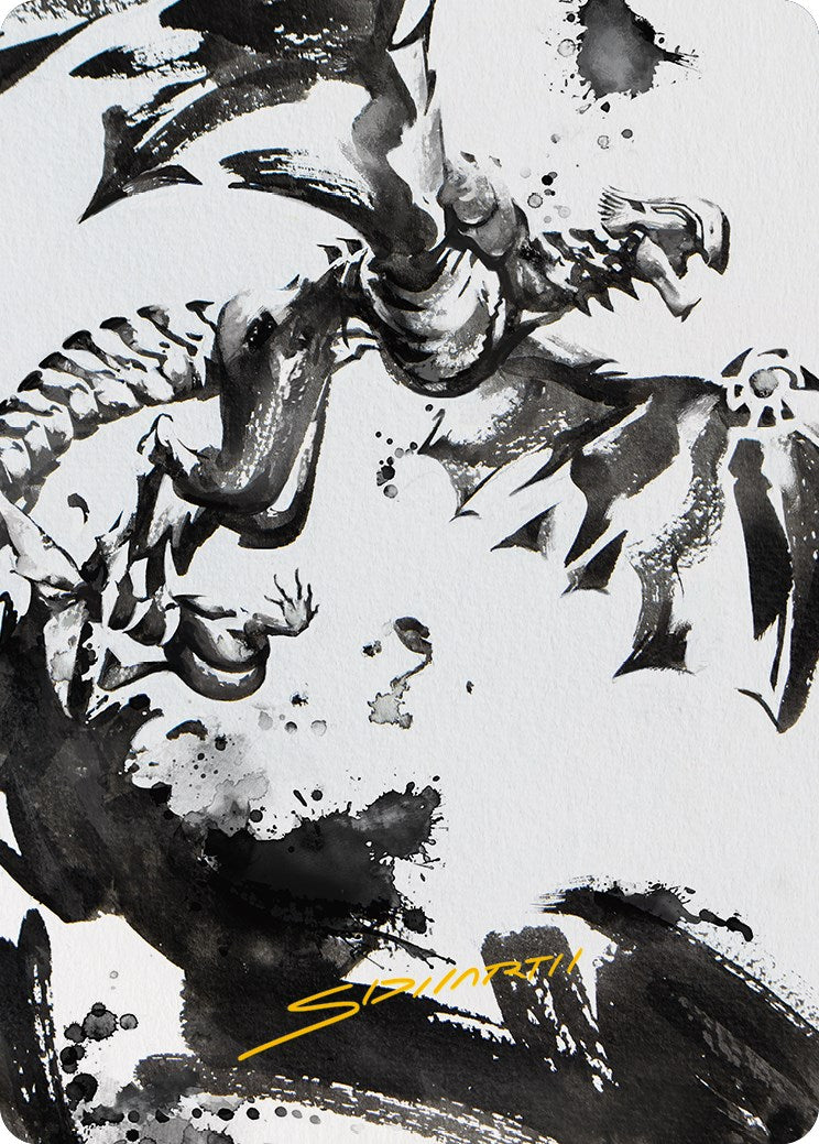 Quicksilver Fisher Art Card (Gold-Stamped Signature) [Phyrexia: All Will Be One Art Series] | Gaming Infinity