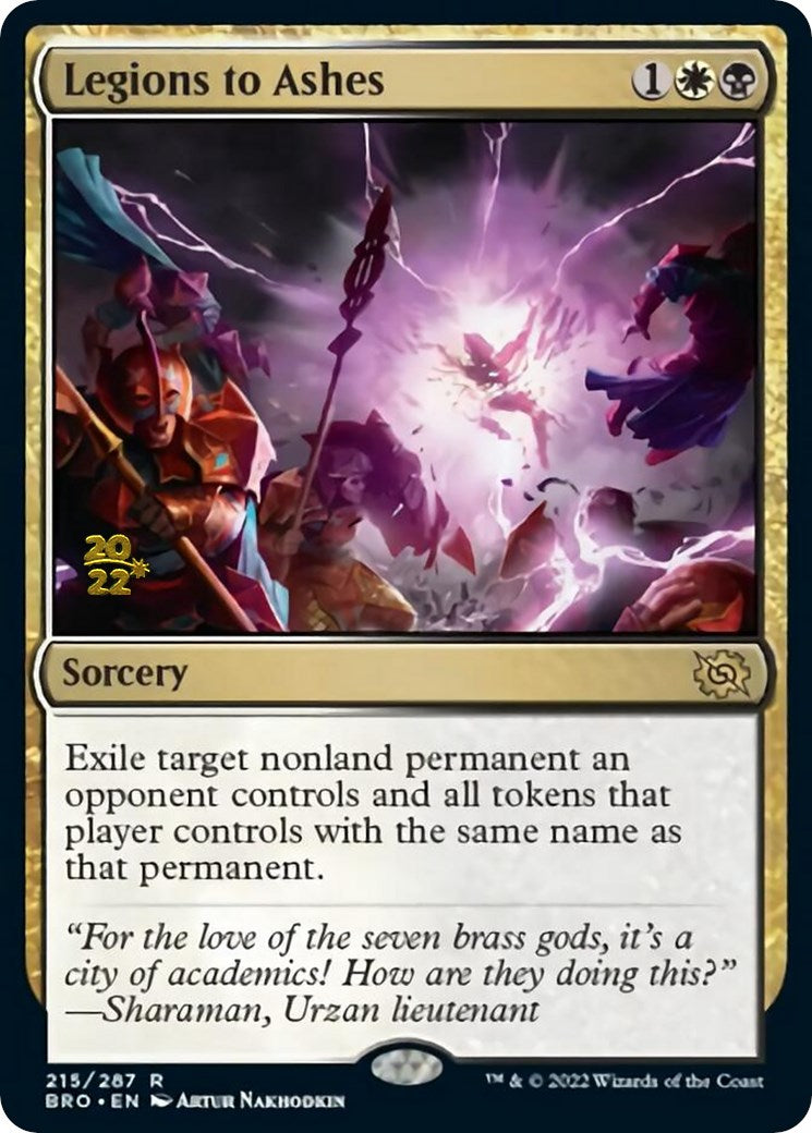 Legions to Ashes [The Brothers' War: Prerelease Promos] | Gaming Infinity