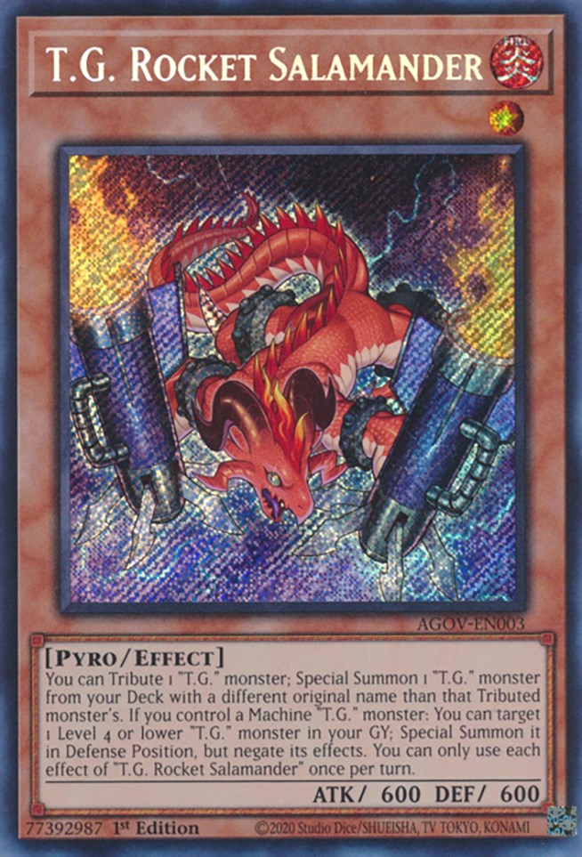 T.G. Rocket Salamander [AGOV-EN003] Secret Rare | Gaming Infinity