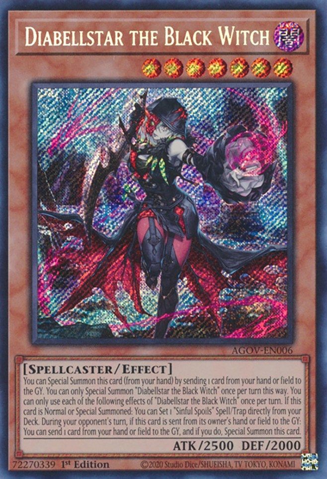 Diabellstar the Black Witch [AGOV-EN006] Secret Rare | Gaming Infinity