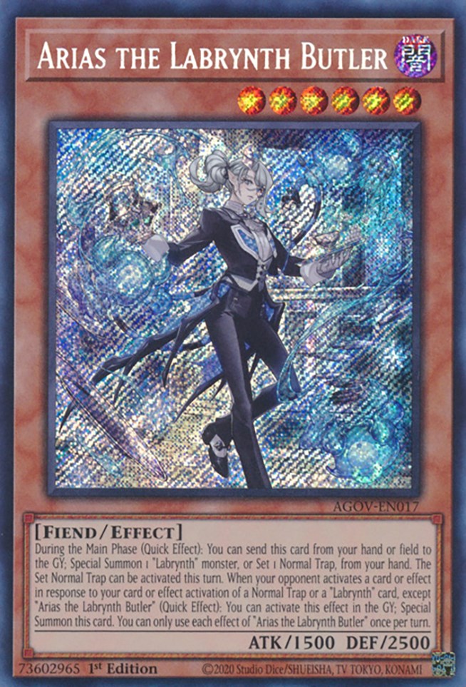 Arias the Labrynth Butler [AGOV-EN017] Secret Rare | Gaming Infinity