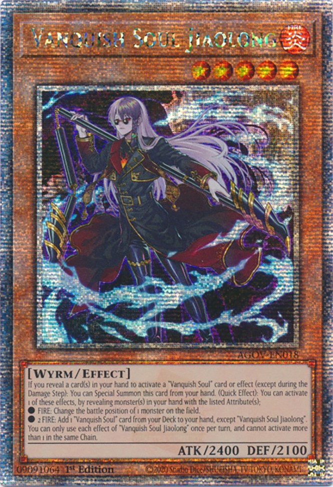 Vanquish Soul Jiaolong (Quarter Century Secret Rare) [AGOV-EN018] Quarter Century Secret Rare | Gaming Infinity
