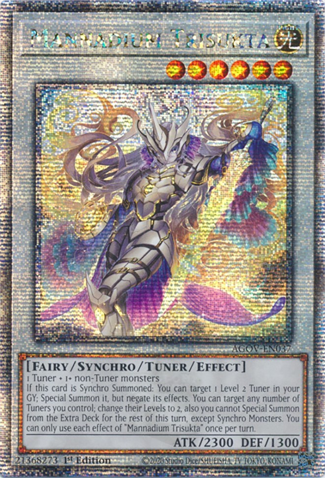 Mannadium Trisukta (Quarter Century Secret Rare) [AGOV-EN037] Quarter Century Secret Rare | Gaming Infinity