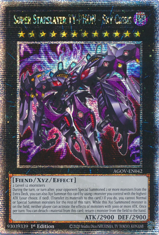 Super Starslayer TY-PHON - Sky Crisis (Quarter Century Secret Rare) [AGOV-EN042] Quarter Century Secret Rare | Gaming Infinity