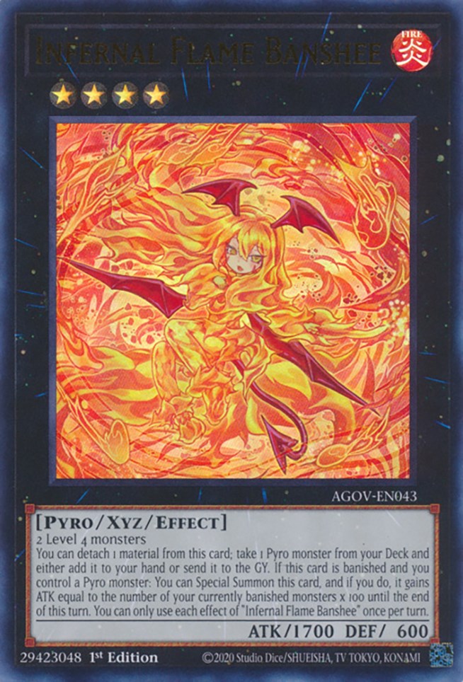 Infernal Flame Banshee [AGOV-EN043] Ultra Rare | Gaming Infinity