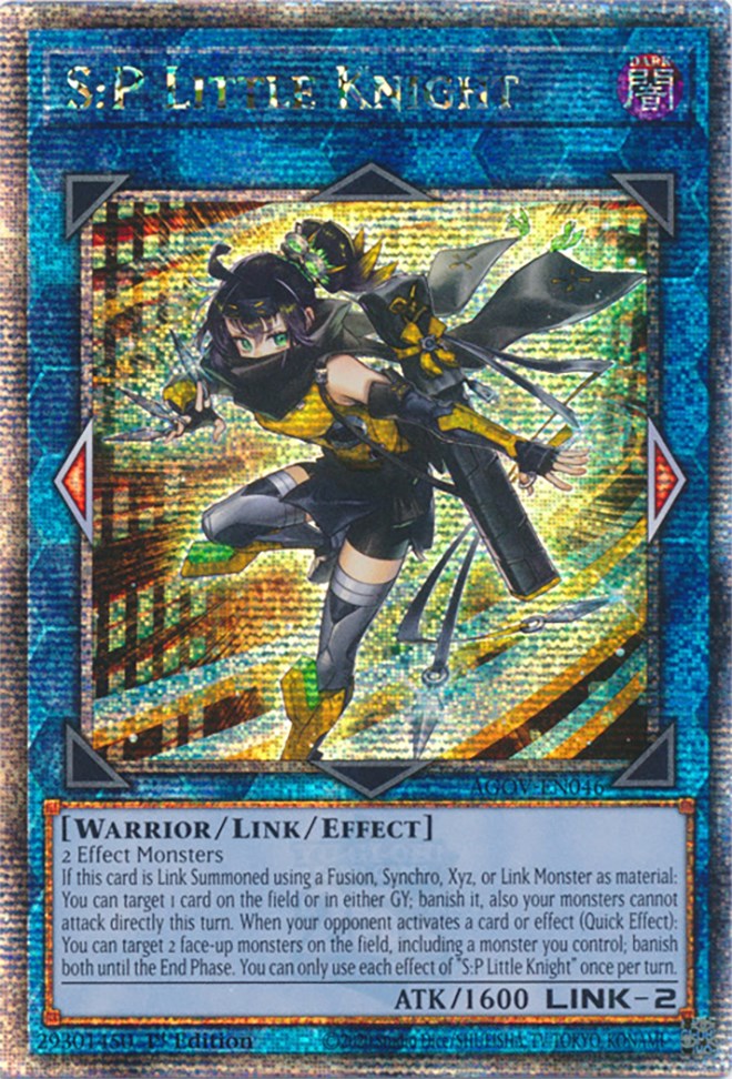 S:P Little Knight (Quarter Century Secret Rare) [AGOV-EN046] Quarter Century Secret Rare | Gaming Infinity