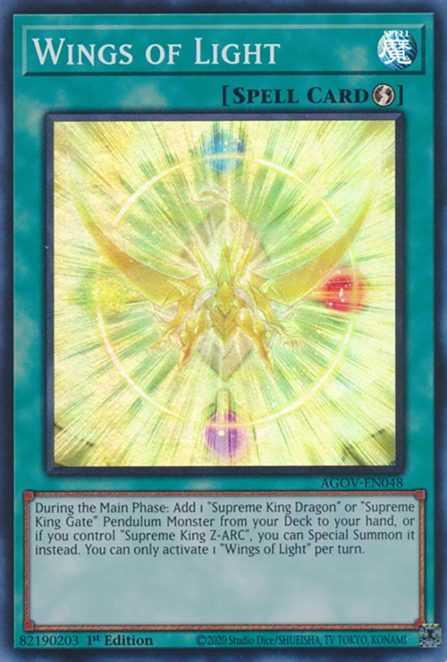 Wings of Light [AGOV-EN048] Super Rare | Gaming Infinity