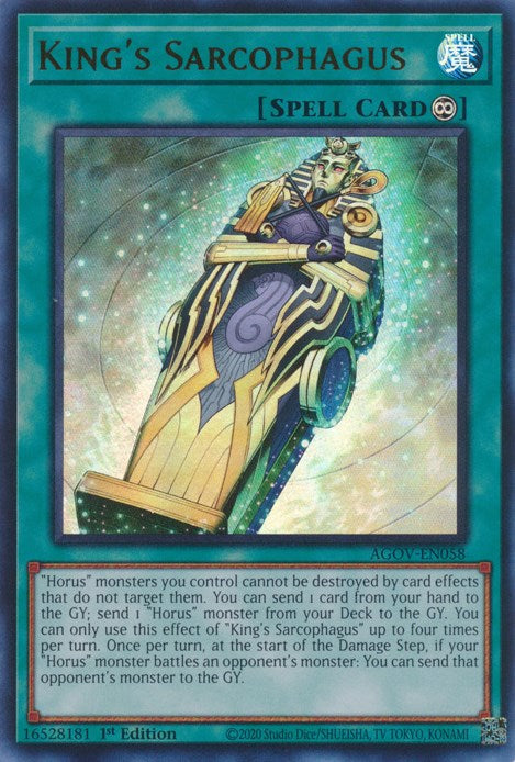 King's Sarcophagus [AGOV-EN058] Ultra Rare | Gaming Infinity