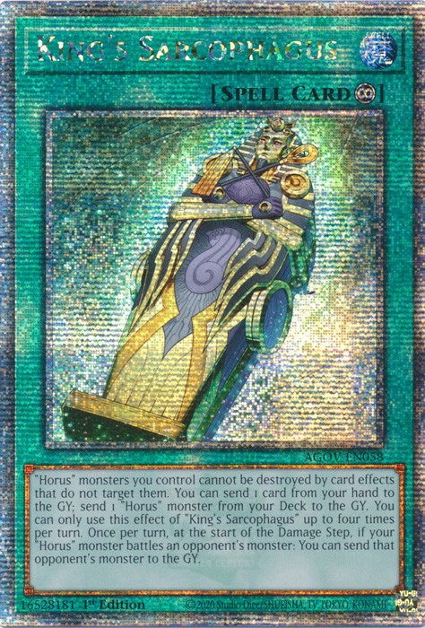 King's Sarcophagus (Quarter Century Secret Rare) [AGOV-EN058] Quarter Century Secret Rare | Gaming Infinity