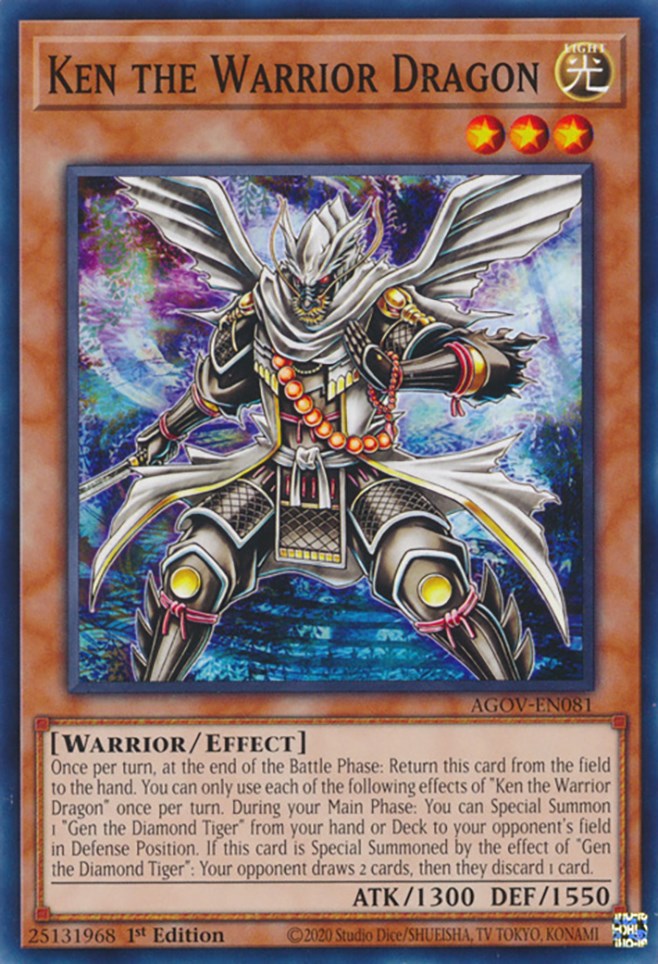 Ken the Warrior Dragon [AGOV-EN081] Common | Gaming Infinity