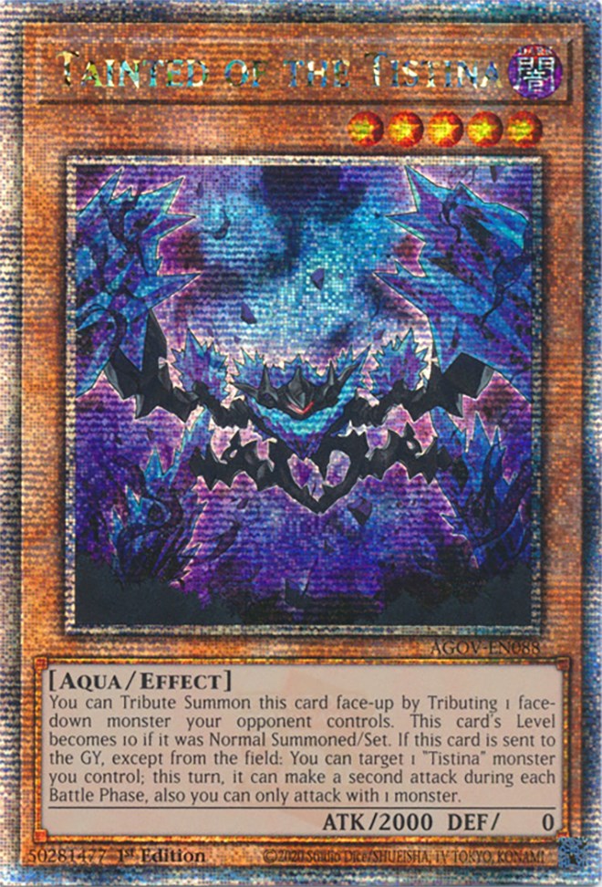 Tainted of the Tistina (Quarter Century Secret Rare) [AGOV-EN088] Quarter Century Secret Rare | Gaming Infinity