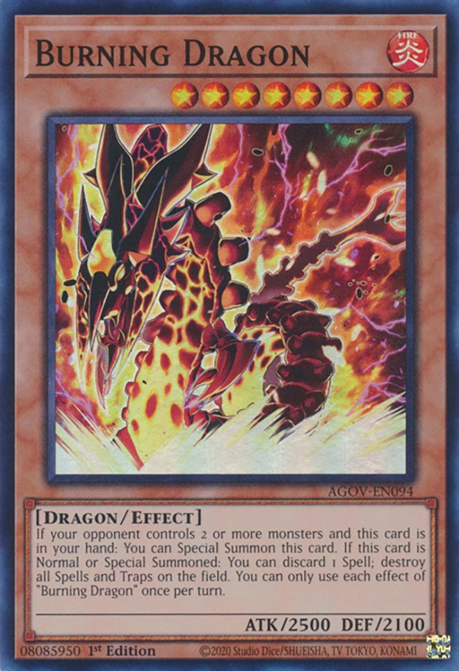 Burning Dragon [AGOV-EN094] Super Rare | Gaming Infinity