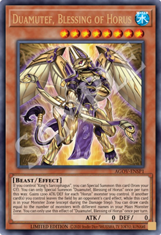 Duamutef, Blessing of Horus (AGOV-ENSP1) [AGOV-ENSP1] Ultra Rare | Gaming Infinity