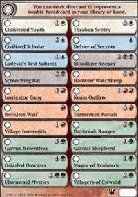 Checklist Card - Innistrad [Innistrad Tokens] | Gaming Infinity