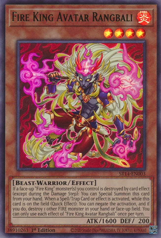 Fire King Avatar Rangbali [SR14-EN003] Ultra Rare | Gaming Infinity