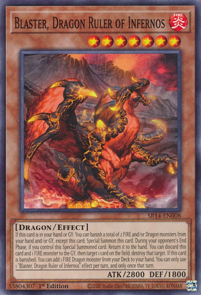 Blaster, Dragon Ruler of Infernos [SR14-EN008] Common | Gaming Infinity