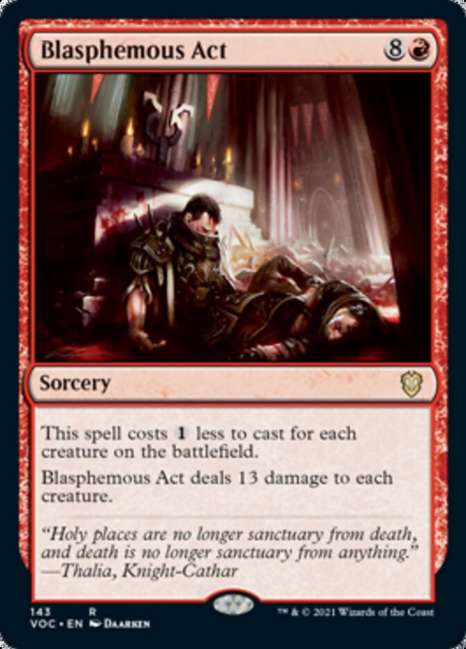 Blasphemous Act [Innistrad: Crimson Vow Commander] | Gaming Infinity